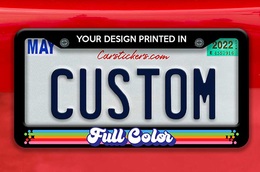 Custom Digitally Printed License Plate Frames