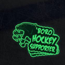 Glow in the Dark Hockey Supporter Sticker