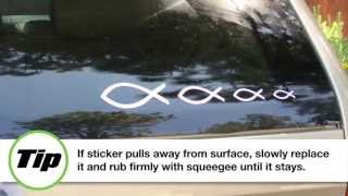 How To Install The Fish Family Stickers