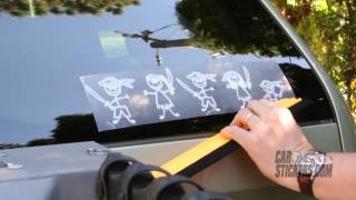 How To Install The Pirate Family Stickers