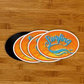 Surfing Custom Oval Magnet