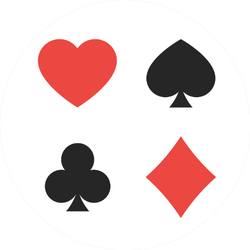 Suit Of Playing Cards Illustration Of Symbols Sticker