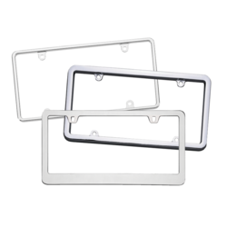 Blank Metal License Plate Frames