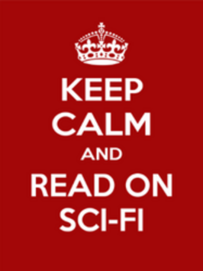 Keep Calm and Read Sci-fi Sticker