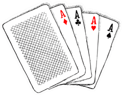 Playing Cards Set Of Aces Sticker