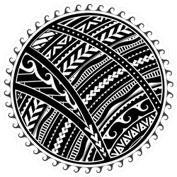 Ethnic Maori Style Tribal Sun Sticker