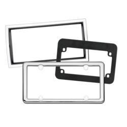 Blank Plastic License Plate Frames