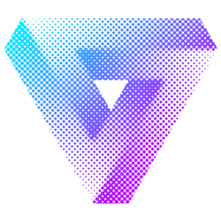 Abstract Colorful Bright Halftone Triangle Shape Sticker