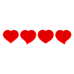 A Heart Love Set Sticker
