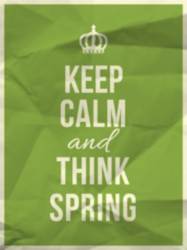 Keep Calm And Thing Spring Sticker