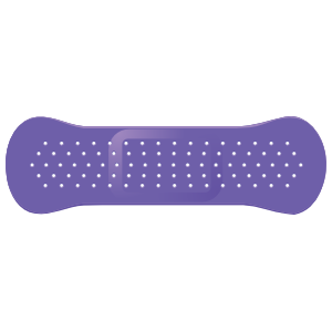 Purple Band Aid Bandage Sticker