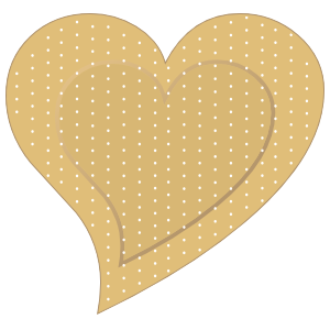 Cute Heart Band Aid Bandage Sticker