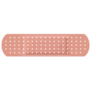 Peach Band Aid Bandage Sticker