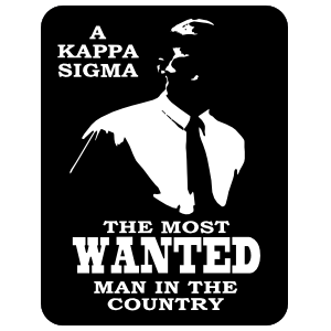 Kappa Sigma Wanted Man Sticker