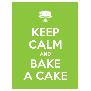 Keep Calm And Bake A Cake Magnet