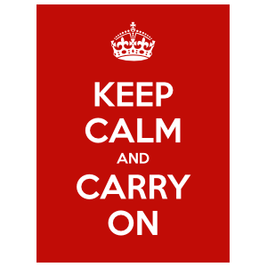 Keep Calm And Carry On Magnet