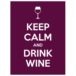 Keep Calm And Drink Wine Sticker