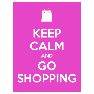 Keep Calm And Go Shopping Magnet