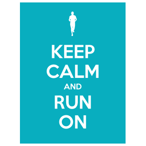 Keep Calm And Run On Magnet