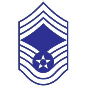 Air Force Rank E-9 Chief Master Sergeant  Sticker