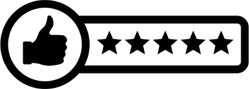 Five Star Rating Sticker