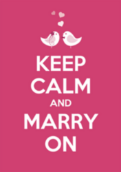 Keep Calm And Marry On Sticker