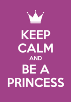 Keep Calm And Be A Princess Sticker