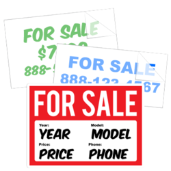 For Sale Car Stickers