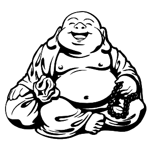 Happy Buddha Sticker