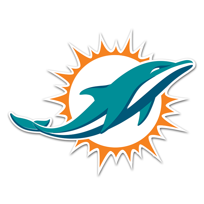 Miami Dolphins NFL Logo Sticker