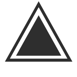 Triangle Icon Shape Sticker